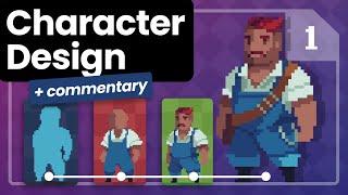 Pixel Art Character Design w/ Commentary!