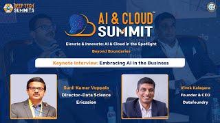 DeepTech Summits || AI Cloud Summit'24 || Keynote Interview on Embracing AI in the Business