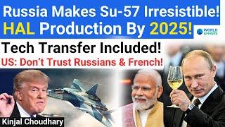 US Panics As F-35 Deal at Risk! Russia: India's HAL Produced Su-57 Jets Ready by 2025! World Affairs