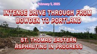 St.Thomas, February 5, 2025 Drive Through And Latest Road Conditions Of New Road Construction.