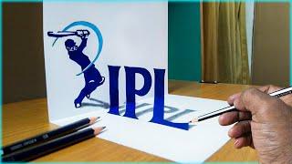 IPL Magic! This 3D Cricket Ball Drawing Will Blow Your Mind #ipl2024 @SureshArtsFam