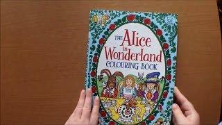 The Alice in Wonderland Colouring Book by  Rachel Cloyne Flipthrough