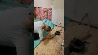 Blondie the Builder Bathroom remodeling #shorts