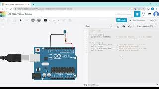 Blink an LED with Arduino in Tinkercad | How to blink an LED using Arduino