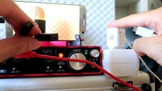 HOW TO RECORD PROFESSIONAL AUDIO IN THE SMARTPHONE WITH A USB INTERFACE AND OTG POWER SPLITTER CABLE