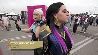 VALORANT COSPLAYS AT  VCT  LOS ANGELES #valorant #valorantchampions