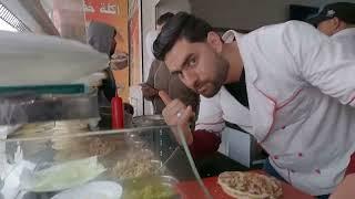 #ElJem #TunisianStreetFood ; Quick snacks  in El Jem : Fast Food Chapatos; Cuisine Tunisienne