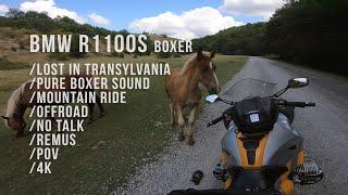 POV Ride | Lost on a gravel in the Romanian mountains | BMW R1100S | 4K I engine sound | no talk