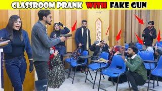 Class Room Prank With Fake Gun | Prank in Pakistan @decentboysprank