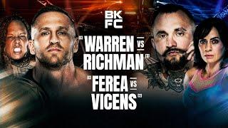 JARED WARREN VS. MIKE RICHMAN | BKFC PRELIMS LIVESTREAM