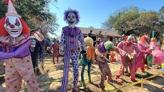 Menefee Manor Biggest Halloween Animatronics Collection / Scary Haunted Walkthrough Tour Video 4K