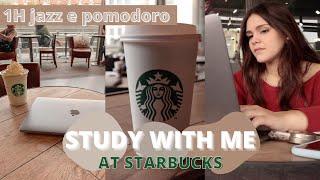 STUDY WITH ME AT STARBUCKS! Jazz e 1H de Pomodoro | Marta Catela