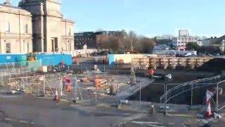 Luas Cross City New Bridge Construction @ Broadstone February 2016