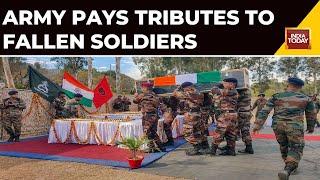 J&K's Poonch Terror Attack: Army Pays Tributes To Fallen Soldiers