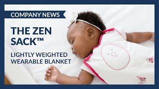 The Zen Sack by Nested Bean: Lightly Weighted Wearable Blanket for your baby 0-24 months