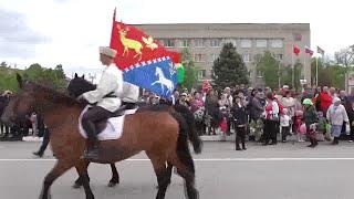 Конница на  Параде в станице Полтавская к 70-летию победы над фашизмом