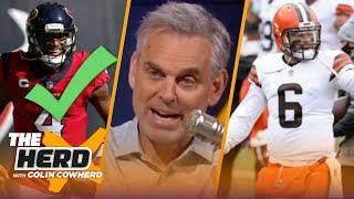 Baker Mayfield or Deshaun Watson? Colin decides between Baker & other QBs in the NFL | THE HERD