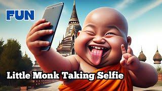 So Cute Little Monk Taking Selfie little monk so cute FUNNY video  #littlemonk  #cute  #shivi