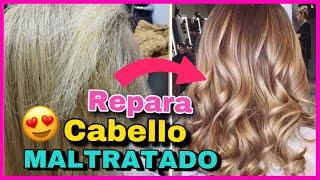 COMO REPARAR CABELLO DAÑADO CON ESTA MASCARILLA CASERA | NatyGloss