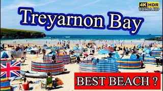 TREYARNON BAY CORNWALL - Beach tour, 2024 | Most Beautiful Place in England [4K] Views