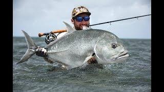 GT HUNT | Exclusive Fly fishing for giant trevally in remote COSMOLEDO atoll