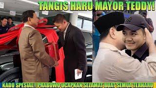 Tangis Haru Mayor Teddy Kado Spesial !! Prabowo Ucapkan Selamat Naik Pangkat Peluk Erat