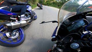 R15 v3 vs CBR600RR vs R3