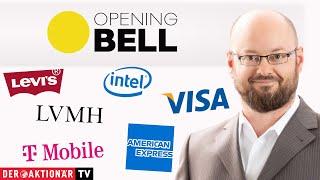 Opening Bell: Intel, T-Mobile US, Visa, American Express, Levi Strauss, LVMH