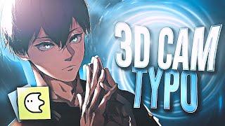 3D Camera Typography / Blurrr AMV Edit Tutorial