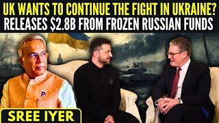 UK wants to continue the fight in Ukraine? • Releases $2.8B from frozen Russian funds • What next?