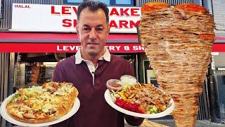 The taste of the LEVE BAKERY SHAWARMA, a MIDDLE EASTERN FOOD, is exceptional.