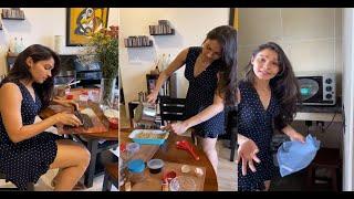 Actress Andrea Jeremiah live baking & singing session