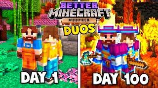 I Survived 100 Days In Duo Better Minecraft [FULL MOVIE]