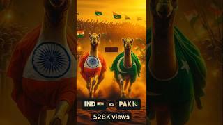 India  vs Pakistan  Camel Race | The Wildest Rivalry #shorts #Indvspak #trendingshorts