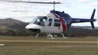 Bell 206 low pass and a little helicopter magic in Jindabyne, Australia