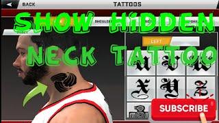 SHOW HIDDEN NECK TATTOOS USING GAMEGUARDIAN ON NBA 2K20 MOBILE