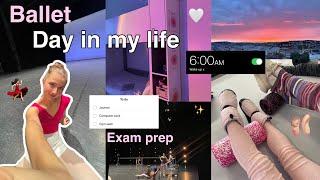 BALLET Day in my life {Exam preparation edition)