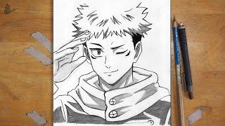 Anime Drawing | How to Draw Yuji Itadori from Jujutsu Kaisen