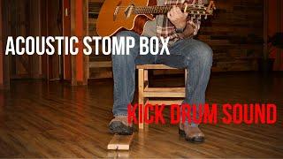 Oak Toekicker Acoustic Stompbox Foot Percussion | Tap Foot For Kick Drum Sound While Playing Guitar