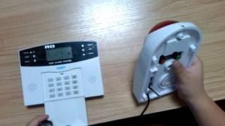 how 500  gsm alarm matched with wireless siren