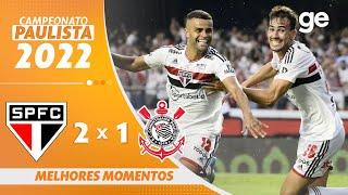 SÃO PAULO 2 X 1 CORINTHIANS | MELHORES MOMENTOS | SEMIFINAL PAULISTA 2022 | ge.globo