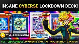 INSANE *NEW* 1ST TURN CYBERSE LOCKDOWN DECK + NEW SKILL! F2P/LOW BUDGET! [Yugioh Duel Links]