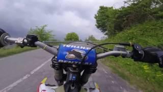 Husaberg te 125 Full Power! [illegal street ride]