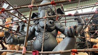 Kalipaka Vinayaka Ganapati Making in sri Chowdhary arts | Big Ganesh Idol Making 2024