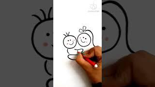 Cute Raksha Bandhan Drawing  #shorts #youtubeshorts #viralshorts #cute #rakshabandhan #easy #art