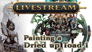 Painting a dried up toad!! Part 1 - Kroak Painting LIVESTREAM