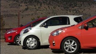 2013 Ford Fiesta vs Toyota Prius C vs Scion IQ Mashup Review