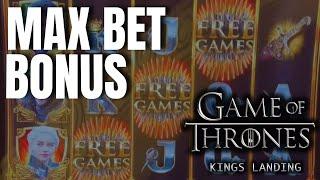 ️ MAX BET BONUS on GAME OF THRONES KINGS LANDING SLOT MACHINE HIGH LIMIT SLOT PLAY AT THE CASINO