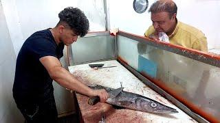 Incredible skills barracuda fish slicing | Easy and Fast | How To Clean Fish