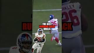 Make crazy runs like Saquon with these running back drills⭐️ #runningback #football